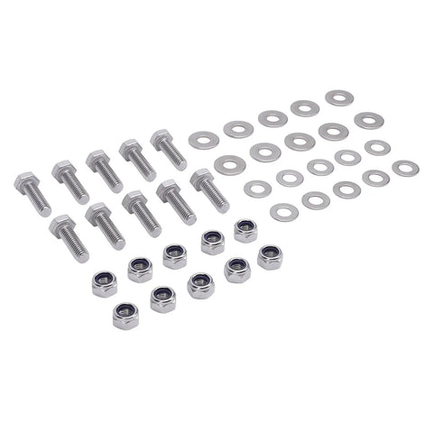Stainless Steel Rear Crossmember Bolt Kit For Series 2 2A 3 Tub Installation Direct Replacement Hardware Kit With 10 Bolts 10 Locknuts And 20 Washers, stainless steel fasteners