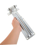 Beefed Up Heavy Duty Iron Trailer Door Hinge With Anticorrosion Finish High Strength Cargo Box Hinge For Utility Trailers Perfect For Freezer And Cold Transport Cold Chain Ready Durable And Weatherproof, shown in hand