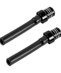 Two Pack Aluminum Breather Valve Hose Kit For ATV Dirt Bikes 50cc To 125cc With CNC One Way Fuel Tank Cap Vent Tube And Check Ball Black