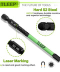 10 Piece Allen Wrench Drill Bit Set With One Quarter Inch Hex Shank 4 Inch Long Magnetic Tips S2 Steel Hex Bits Detail