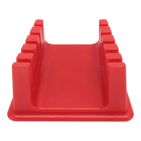 Versatile 5 Slot Soldering Wire Holder With Magnetic Base And Thickened Plastic Design Fits 30AWG To 12AWG, red plastic holder shown.