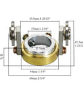 Roller Guide Wheel Spacer for SG-55 AG-60 WSD-60 Plasma Cutter Torch Circle Compass Stand Off 27mm inner diameter golden