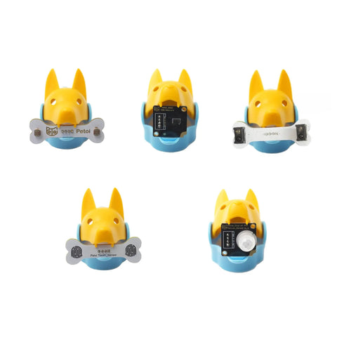 All In One Sensor Pack For Robotics IoT And AI With Light Touch Gesture Proximity Motion And Infrared Distance Sensors in dog head shape