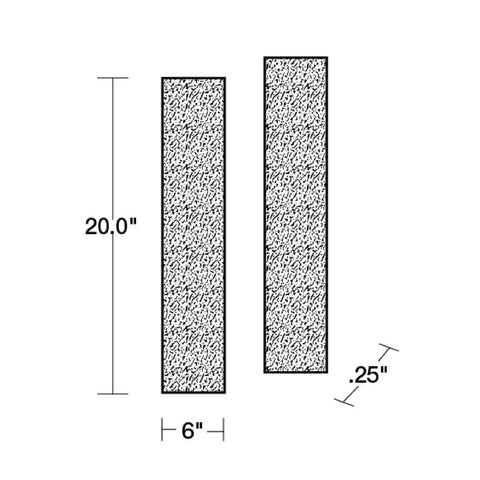 Odor And Gas Reducing Pre Filter 2 Pack For QuietClean And AirGenius Purifiers with dimensions 20x6x0.25 inches