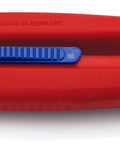Sleek 6 Inch Slim Zip Tie Pliers With Slick Flush Cutting Action And Asymmetrical Handles, featuring red handles and compact design.