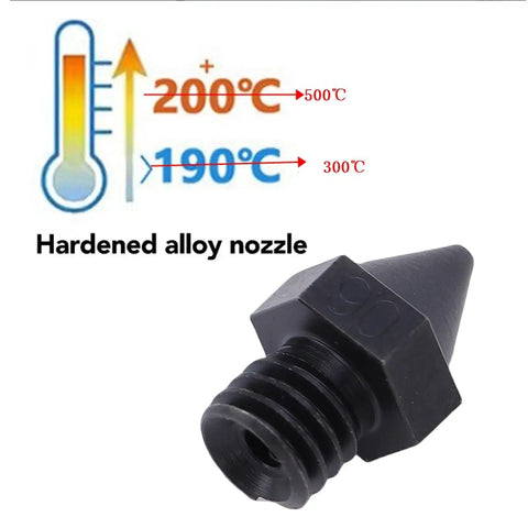 Bulletproof Hardened Steel 3D Printer Nozzle 0.6Mm Upgrade For Raise3D N Series Heavy Duty High Temp Extrusion Tip Reliable Daily Driver Replacement Part For Smooth Filament Feed