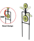 Double Spinner Shooting Targets 3/8 Inch Thick Steel Auto Reset Targets for Centerfire Handguns Up to.44 Magnum, spinning target design