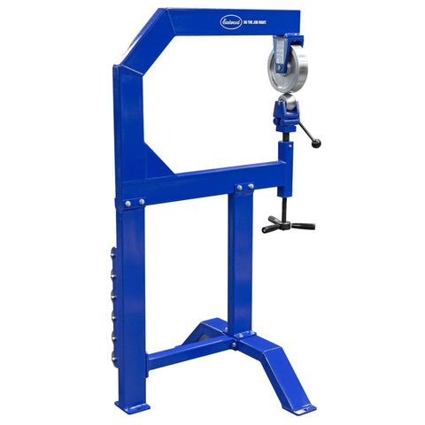 Pro Shop English Wheel Kit With Heavy Duty Floor Stand And Secure Anvil Rack For Tough Panel Beating And Sweet Metal Working On Any Muscle Car Or Hot Rod Build Project