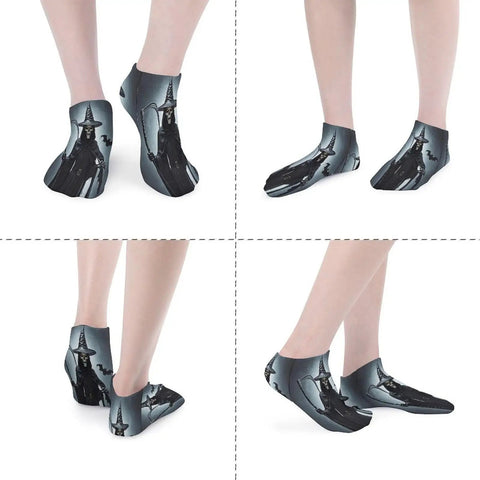 Death Scythe Ankle Socks For Women Low Cut No Show Moisture Wicking Cushioned Athletic Socks with Arch Support design view