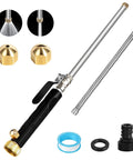 Heavy Duty Garden Power Washer Kit With Quick Connect Wand, Two Nozzles, Flexible Lance And Water Resistant Accessories