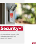 Wireless Garage Door Keypad For Easy Entry That Works With Openers With Safety Sensors From 1993 To Present, mounted on wall