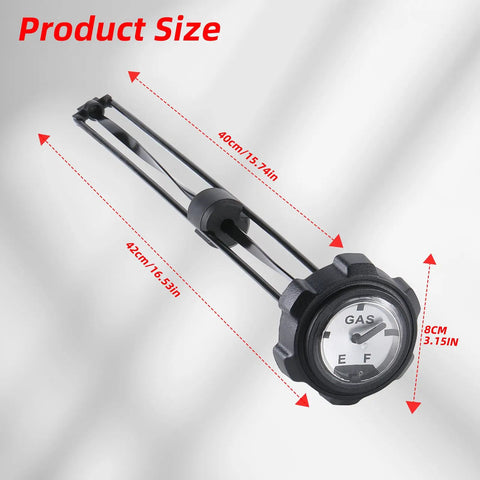 Fuel Gauge Gas Cap With Built In Gauge For Ranger UTV 400 500 700 Replacement OEM 1240119 shown with size measurements