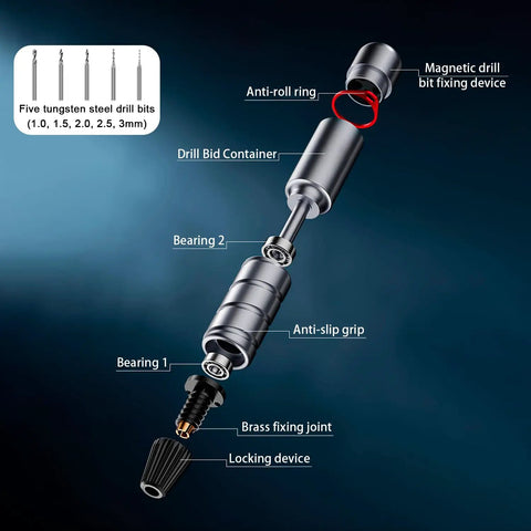 Premium Model Building Tool Kit For Gundam And Plastic Models, detailing tool parts with labels for precision use.