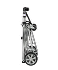 Remin Kart A Bag Tri Kart Heavy Duty Utility Cart folded with telescopic handle, steel frame, USA made, 225 to 750 lb capacity.