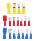 Massive 900 Pc Insulated Male Female Spade Wire Terminals Butts Kit With Crimping Pliers For 22 To 10 Awg Electrical Jobs Made Easy, assorted sizes