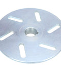 Heavy Duty 6 Inch Mechanical Brake Disc Rotor One Inch Bore Quarter Inch Keyway for Manco ASW Buggies close-up view.