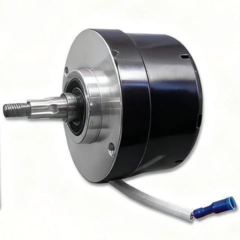 Black Alternator Conversion Kit For 1965 To 1983 Sportster XL Models 12 Volt 17 Amp showing close-up of motor component.