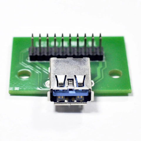 USB 3 Point 0 Type A Female Connector Breakout Board 2 Pack For DIY Projects, PCB Adapter With 2x9 Pin Header, prototyping module