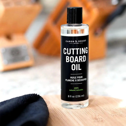 Bottle of 100 Percent Coconut Derived Cutting Board Oil For Wood And Bamboo Conditioning And Finishing Vegan Mineral Oil Free