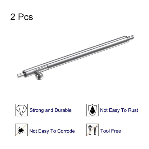 2 Pack Quick Release Spring Bars For Watch Straps 1.5mm Diameter By 21mm Width Stainless Steel SUS304 Watch Pins For Durable, Easy Band Swaps On Most Watches