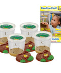 Four Cups Of Caterpillars Kit With Twenty Painted Lady Caterpillars And Food Includes Chrysalis Lid Holding Log Butterfly Garden Habitat