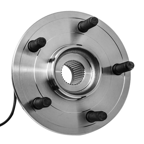 Front view of Front Wheel Hub And Bearing Assembly Pair For 2009 2010 2011 Ram 1500 5 Lug With ABS Left Or Right AUQDD 515126 Replacement OE