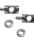 Heavy Duty Stainless Steel Shower Door Hinge Pins And Washers For Continuous Hinge Framed Enclosures Solid Replacement Parts 5/16 Inch Size