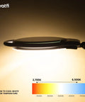 Dual Magnification 7 Inch LED Magnifying Lamp With Dimmable Light And Three Color Temperatures 3000K 4000K 6500K side view
