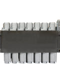 Beefed Up 7 Spool Double Acting Hydraulic Directional Control Valve For Small Tractor Loaders 13 GPM Flow 3600 PSI SAE Inlet Outlet Ports