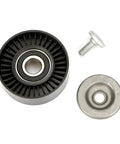 Heavy Duty Belt Tensioner Pulley Assembly Fits Benz W203 W204 with bearing, metal washer, and screw for smooth engine performance.