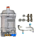 Premium 24V AC Electric Compressor Kit For Cars Trucks And Heavy Vans Easy Drop In Install part with connectors and fittings.
