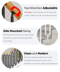 Rock Solid Adjustable Angle Stair Railing Bracket For Balusters And Spindles With Hella Tough Steel Build showing 270-degree swivel fixing.