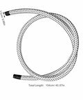 Heavy Duty Garment Steamer Hose Replacement, 1 Meter High Temp Flexible Steam Tube for Clothing Steamers, Black and White