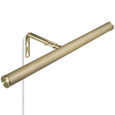 14 Inch LED Picture Light With Integrated LED, 3000K Warm White, 200 Lumens, On Off Switch, Adjustable Decor Wall Light For Indoor Art Displays, Antique Brass Finish.