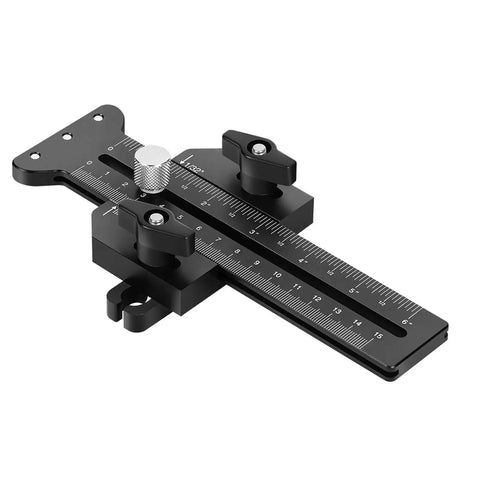 Woodworking Cutting Guide With Bidirectional Scale And Dual Locking Sliders For Pro Grade Precise Sawing On T Track Workbenches And Table Saws Easy Install Millimeter Accuracy Stable Repeats on table saw