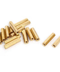 Badass Brass Hex Standoff Spacers For PCBs M4 X 25mm Threads Top Shelf Gold Tone Finish Heavy Duty Knockout Fifteen Piece Kit