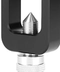 Close-up of aluminum Portable Scuba Tank Refill Adapter fill station with pointed connector for 0.31 inch inlet and 5000 psi compatibility.