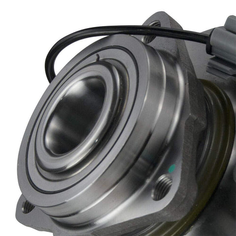 Close-up of Front Wheel Bearing And Hub Assembly 6 Lug With ABS For 4WD Vehicles Fits Chevy Silverado Suburban Tahoe 4x4
