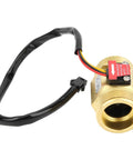 Water Flow Meter With Counter Hall Effect Sensor YF B10 Brass Body G1 Male Thread 2 To 50 Liters Per Minute DC24V For Water Heaters And Pipes Accurate Flow Readout No
