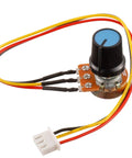 10K Ohm Rotary Potentiometer With Knurled Shaft Three Terminals Linear Taper XH2.54-3 Pin Connector Cable Pack Of 2 Carbon Film Variable Resistor WH148