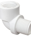 10 Pack Half Inch PVC Male To Female 90 Degree Elbow Fittings MIPT To FIPT for DIY irrigation projects white durable construction