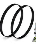 Replacement Belts for Hoover Dual Power Max Carpet Cleaners Beefy Heavy Duty Flat Non Stretch Belts Pack of 2 with cleaner