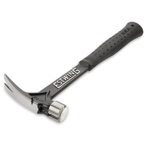 15 Oz Framing Hammer With Short Handle Rip Claw Magnetic Nail Starter For One Hand Nailing Smooth Face Shock Reduction Grip Made In USA