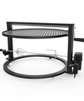 Santa Maria Style Rotisserie Rotating System for Solo Stove Yukon 27 Inch Smokeless Fire Pit Heavy Duty Rotating Grill Attachment