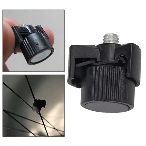 Close-up of 2 Pack Bike Computer Spoke Magnets Universal Speedometer Sensor Mount For All Bicycle Computers Built For Roadies