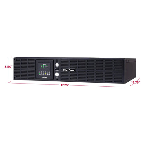 1500VA Smart LCD UPS Battery Backup And Surge Protector With 8 Outlets 900W AVR For Serious Servers And Network Gear, Simulated Sine Wave, Quiet Rack Or Tower Setup, UL Certified