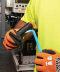 Person using Long Ball End Hex Key Wrench Set With T Handle, 22 Piece SAE And Metric in mechanical setting