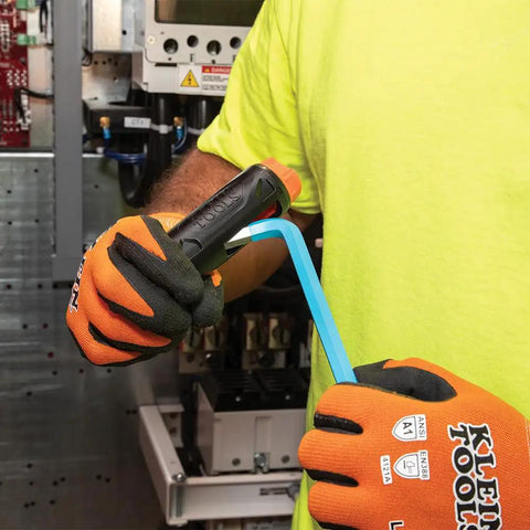 Person using Long Ball End Hex Key Wrench Set With T Handle, 22 Piece SAE And Metric in mechanical setting