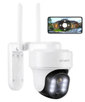 5MP 5X Zoom Auto Track Security Camera With Plug In Power Around The Clock Surveillance DZ5035 mount view with mobile display