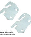 Premium 4 Piece Wood Bed Rail Hook Plates With Rust Proof Zinc Alloy Finish, thickened iron brackets for bed support.